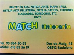 Horario de apertura Match Tintoreria, Badalona