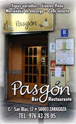 Restaurante Nuevo Pasgon en Zaragoza (Casco Antiguo) - Horario de apertura