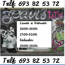 Horario de apertura Pavístattoo, Utrera