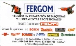 Fergom Servicio Técnico Herramientas en Sevilla (Norte) - Horario de apertura