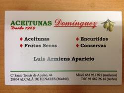 Horario de apertura Aceitunas Domínguez, Alcalá de Henares