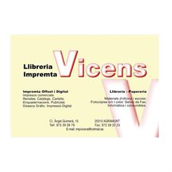 Horario de apertura Impremta - Llibreria Vicens, Agramunt
