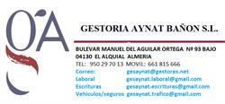 Horario de apertura Gestoría Aynat Bañón S.l., El Alquián