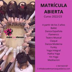 Horario de apertura Más Que Danza Centro Artístico, Logroño