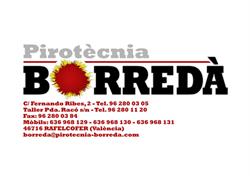 Horario de apertura Pirotecnia Hermanos Borreda S.l., Rafelcofer