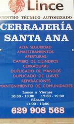 Horario de apertura Cerrajería Santa Ana, León