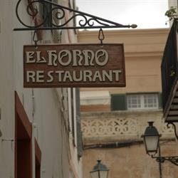 Horario de apertura Restaurante El Horno, Ciutadella de Menorca