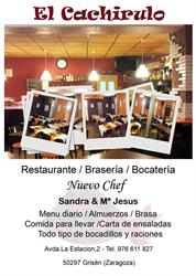 Horario de apertura Bar Restaurante El Cachirulo - Grisen, 