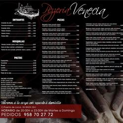 Horario de apertura Pizzería Venecia, Baza