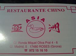 Horario de apertura Asia Restaurante, Roses
