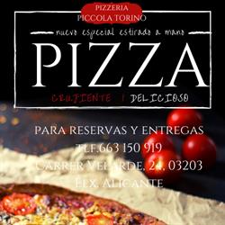 Horario de apertura Pizzería Piccola Torino, Elche