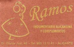 Horario de apertura Ramos Indumentaria Regional Alicantina, Alicante