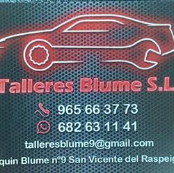 Horario de apertura Talleres Blume, Sant Vicent Del Raspeig