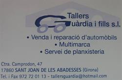 Horario de apertura Tallers J. Guardia I Fills S.L., Sant Joan de Les Abadesses