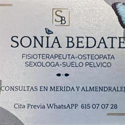 Horario de apertura Sonia Bedate. Fisioterapia-Osteopatía-Sexología-Suelo Pélvico, Mérida