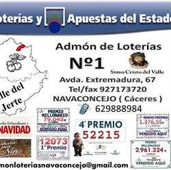 Horario de apertura Administracion de Loterias Numero 1 Santo Cristo Valle Del Jerte, Navaconcejo