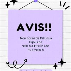 Horario de apertura Dent art, La Canonja