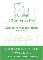 Horario de apertura Clínica Del Pie Gemma Fernández Pillado, Lugo