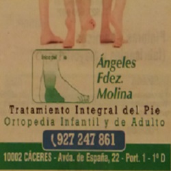 Podóloga Angeles Fernández Molina en Cáceres (Centro) - Horario de apertura
