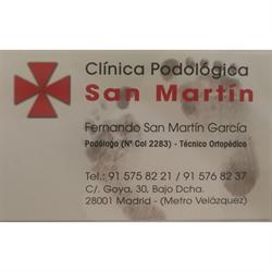 Horario de apertura Clínica Podológica San Martín (Fernando San Martín García) / Podólogo en Madrid, 