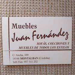 Horario de apertura Muebles Juan Fernández, Córdoba