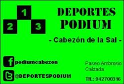 Horario de apertura Podium Deportes Cabezón de la Sal, 