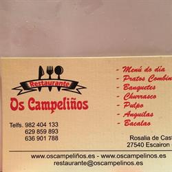 Horario de apertura Campeliño, Escairon