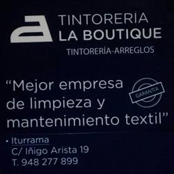 Horario de apertura Tintorería y Arreglos "la Boutique Del Planchado", Pamplona