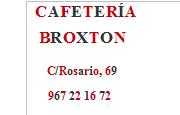 Horario de apertura Cafetería Broxton, Albacete