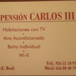 Horario de apertura Pensión Carlos Iii, Tomelloso