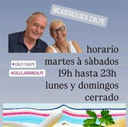 Horario de apertura Casita Suiza, Calp