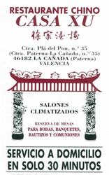 Horario de apertura Casa Xu La Canyada, La Cañada