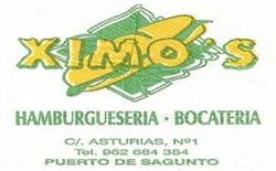 Horario de apertura Ximo's Hamburguesería-Bocateria, Puerto de Sagunto