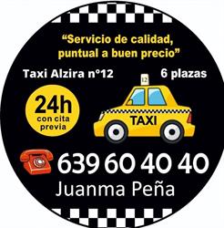 Horario de apertura Taxi Alzira Juanma Peña - 6 plazas,