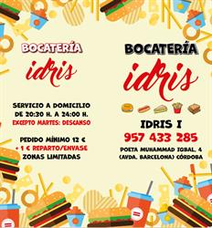 Bocateria Idris en Córdoba (Sureste) - Horario de apertura
