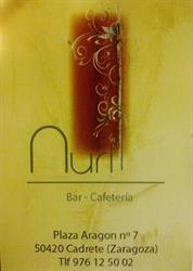 Horario de apertura Bar Nuri, Cadrete
