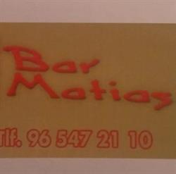 Horario de apertura Bar Matias S.L., Monóvar