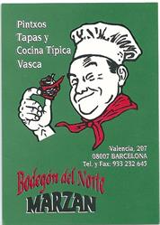 Horario de apertura Bodegón Del Norte Marzán, Barcelona