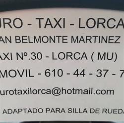 Horario de apertura Euro Taxi Lorca,