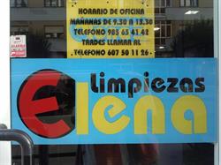 Horario de apertura Limpiezas Elena, El Entrego