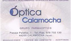 Horario de apertura Optica Calamocha, 