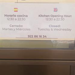 Fettuccine Inn en Puerto de Santiago (Puerto De Santiago) - Horario de apertura