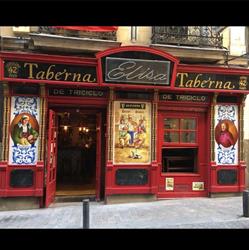 Horario de apertura Taberna La Elisa l Restaurante comida Española Madrid, 