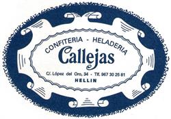 Horario de apertura Confitería Callejas, Hellín