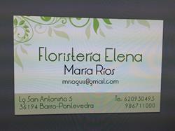 Horario de apertura Floristería Elena, Barro