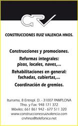 Construcciones Ruiz Valencia Hnos. en Pamplona (Pamplona) - Horario de apertura