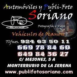Horario de apertura Publifoto Soriano, Monterrubio de la Serena