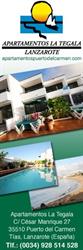Horario de apertura Apartamentos en Puerto del Carmen LA TEGALA, 