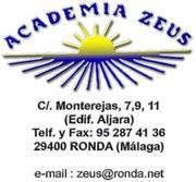 Horario de apertura Academia Zeus, Ronda