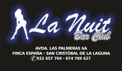 Horario de apertura la nuit bar club, San Cristóbal de La Laguna